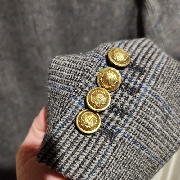 J. Crew Plaid Regent Wool Blazer Business Office Satin Jacket NEW Size 12 - Picture 11 of 12